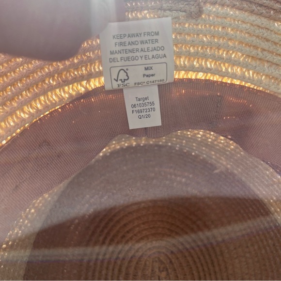 Target OS Striped Spring or Summer Adjustable Sun Hat - Picture 6 of 7